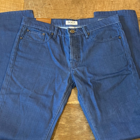 Mens BOGA Chicago JACK Low-Mid Rise Slim Fit Lean Leg 32 x 32 Wash C - Picture 1 of 8